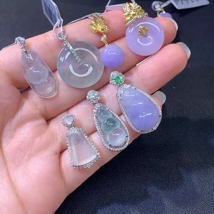 【彩虹盘】翡翠-18K金镶嵌-多样性发一件-SO28|CXQ21