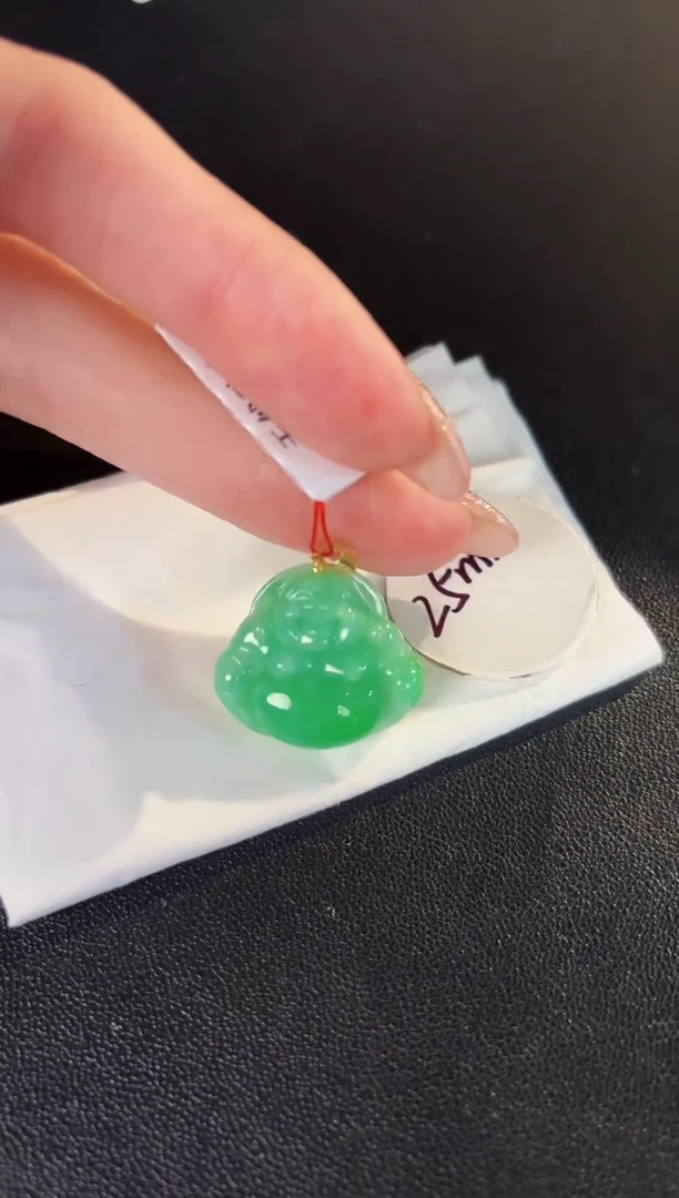 【闪购商品】翡翠颈饰18K金镶嵌缅料A货/支持复检/一件