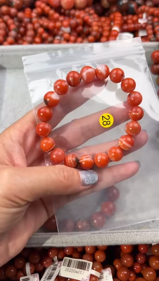 未镶嵌手串南红玛瑙10+