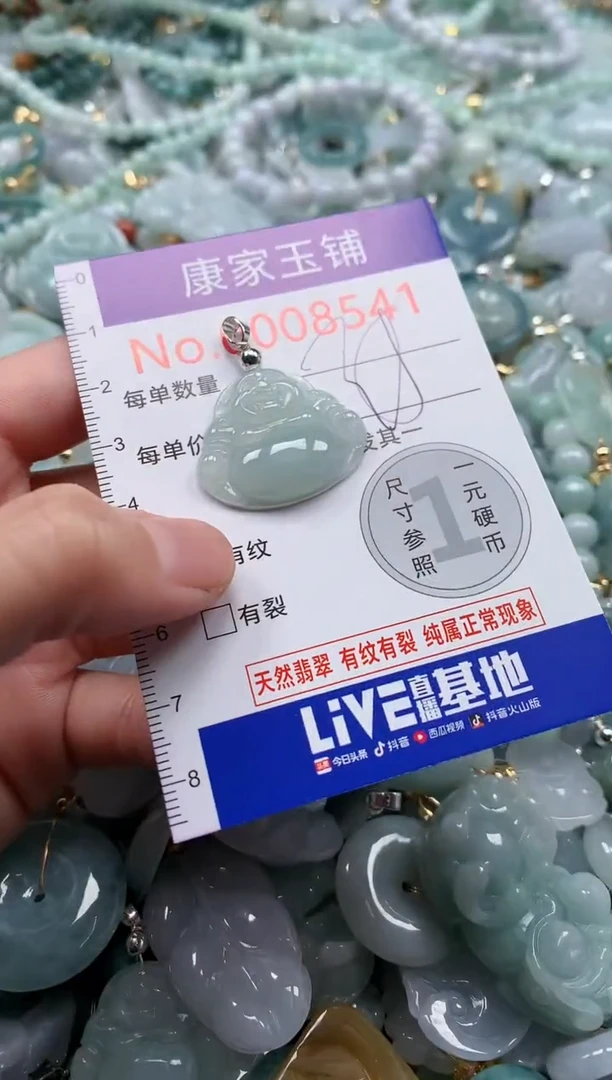 翡翠未镶嵌吊坠(不含链)8541