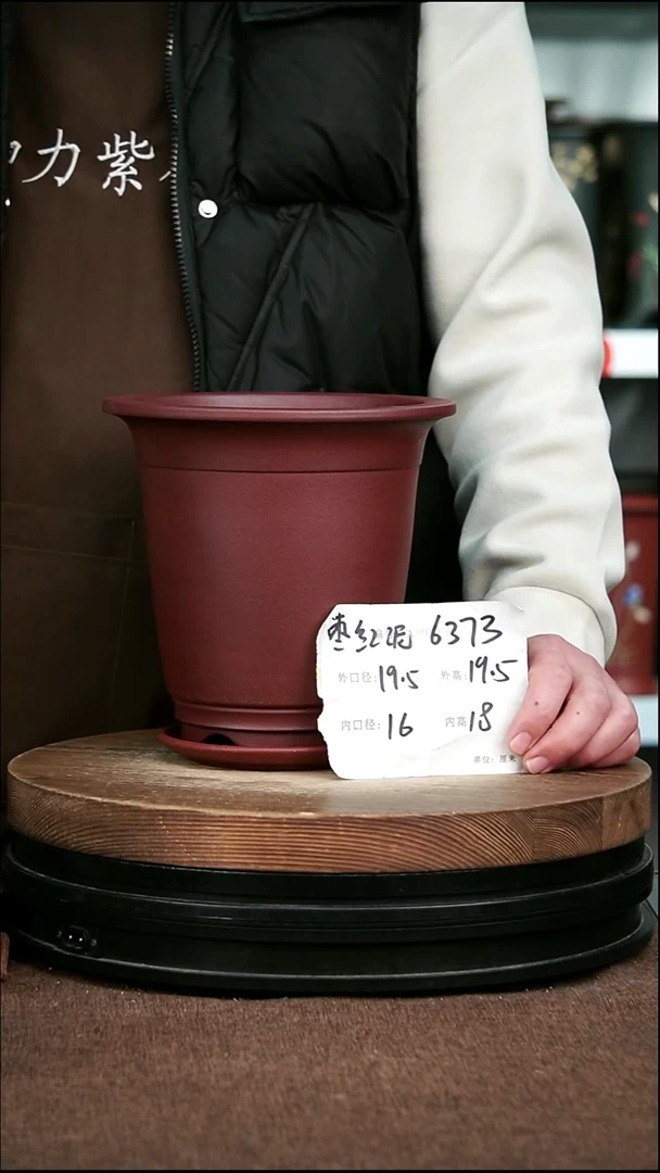 紫砂花盆花卉园艺6373+Z