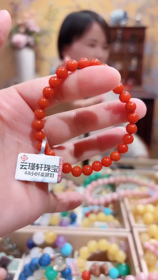 未镶嵌手链南红玛瑙设计款6+