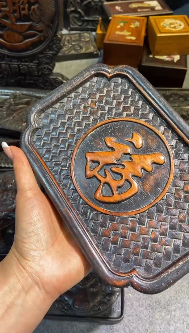 木紫檀拆件雕刻板以直播间实物为准