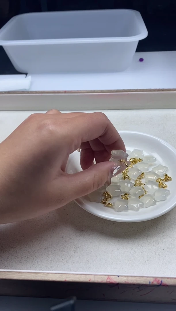 【闪购商品】玛瑙/玉髓颈饰未镶嵌x226荔枝冻星星*1颗