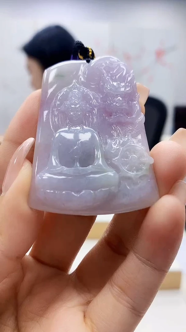 未镶嵌定制翡翠5155ty-毛货挂件10