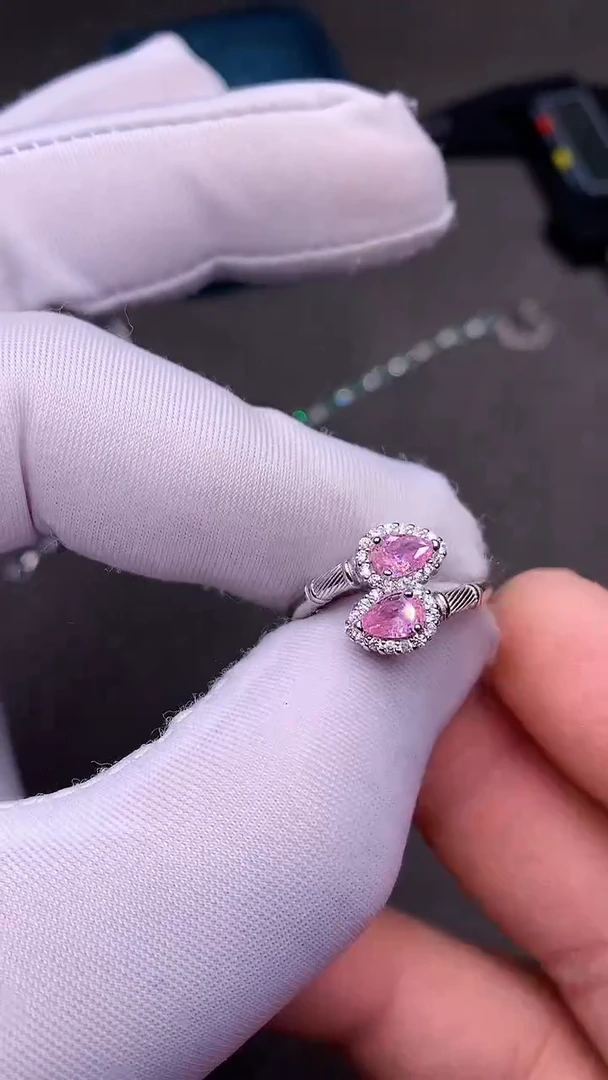 【闪购商品】碧玺戒指银S925镶嵌·····