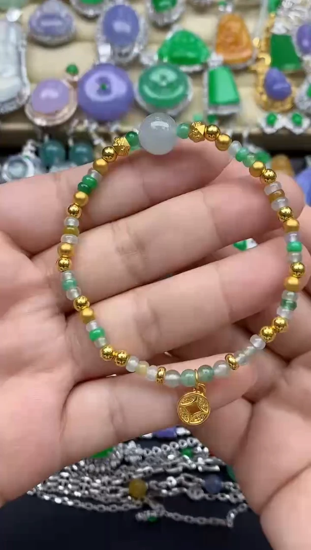 未镶嵌手链翡翠402-春日珠宝