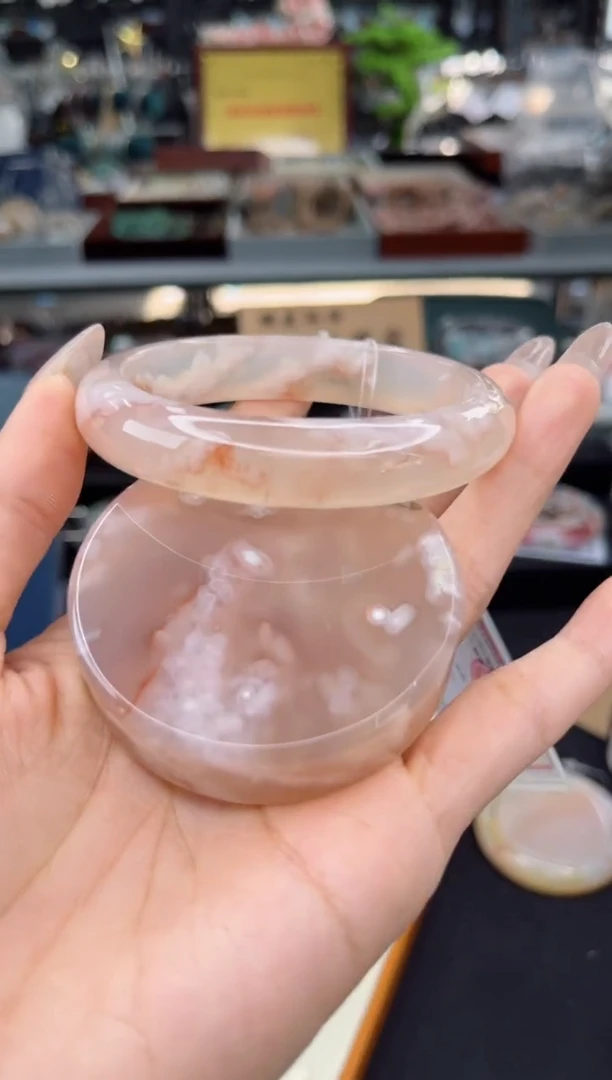 【闪购商品】石英质玉手镯未镶嵌60圈口（赠品镯心）3571387