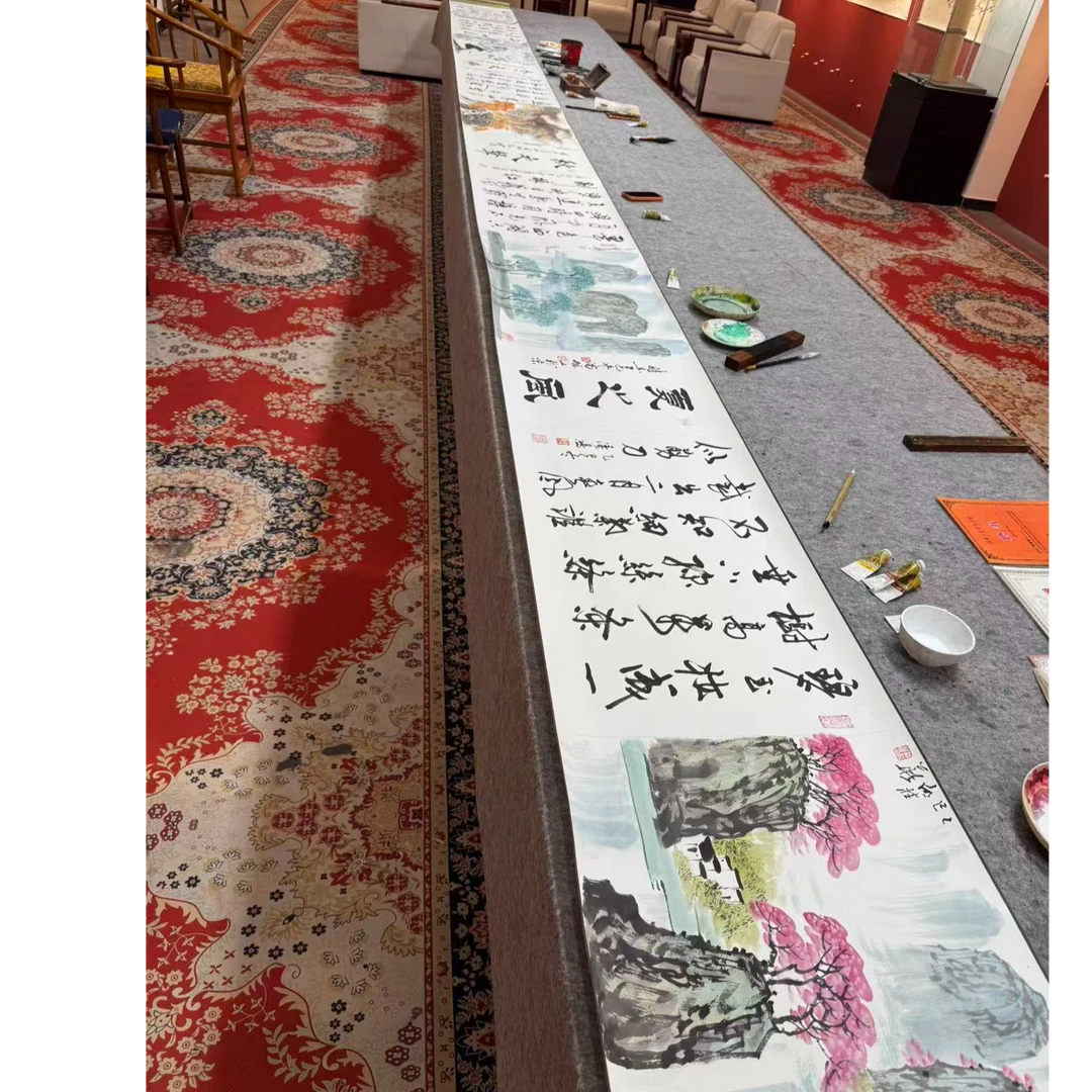 多位艺术家合作长卷