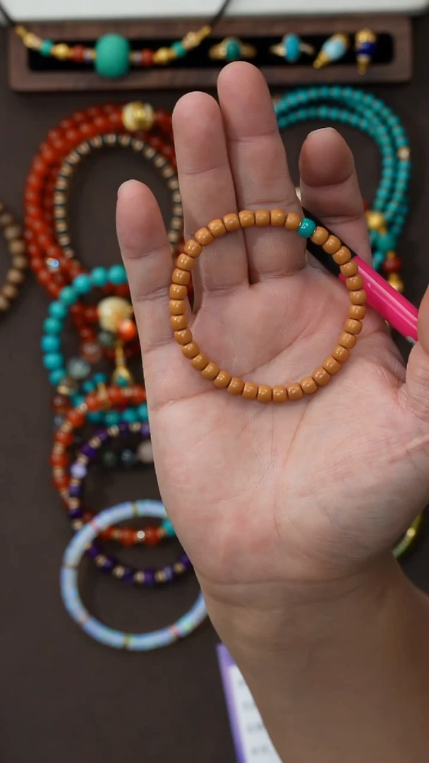 手串橄榄核未镶嵌j**s橄榄核核尖手串