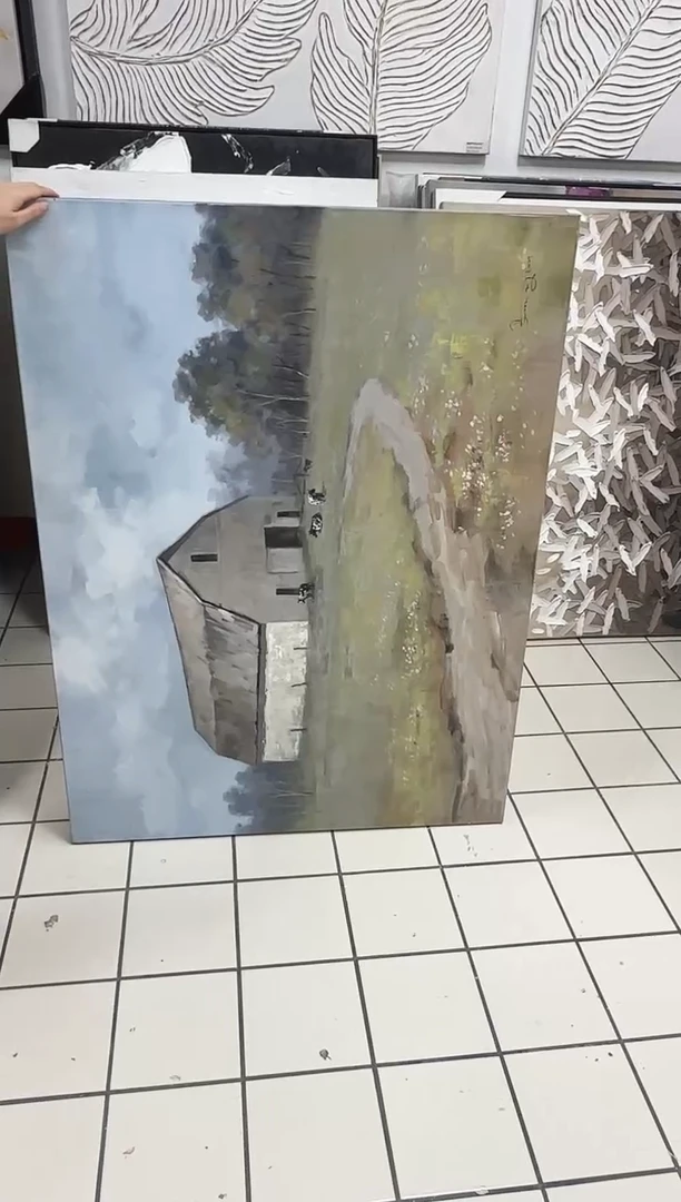 竖款168美术馆 装饰画120*90
