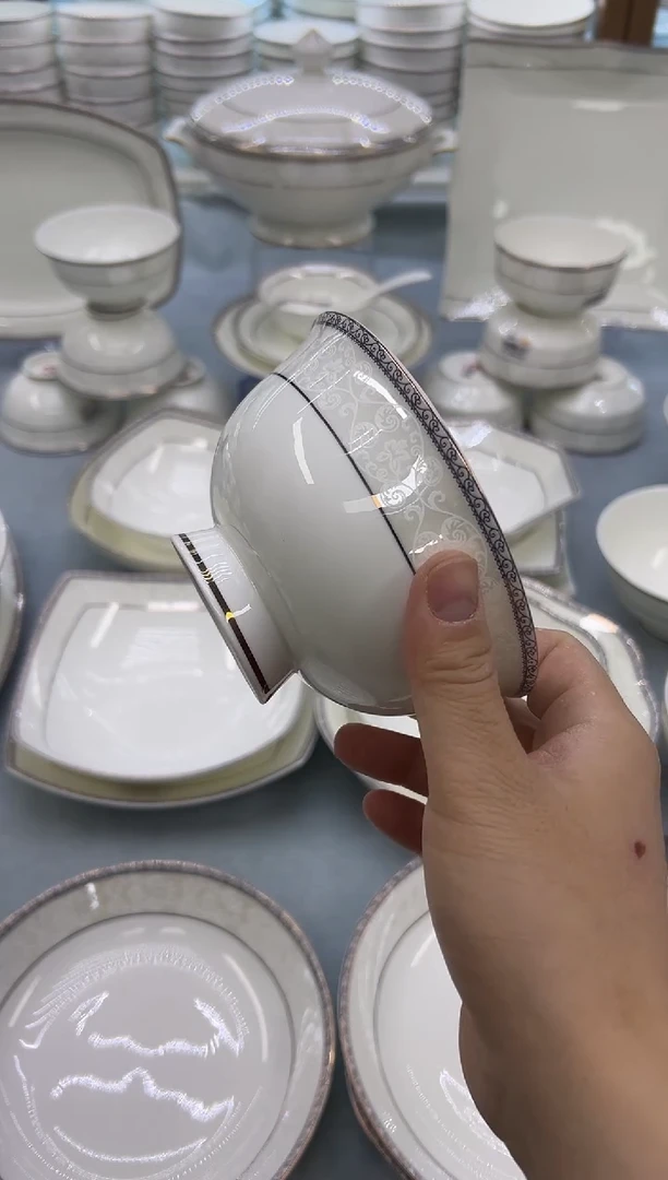 骨瓷玲珑5高10个