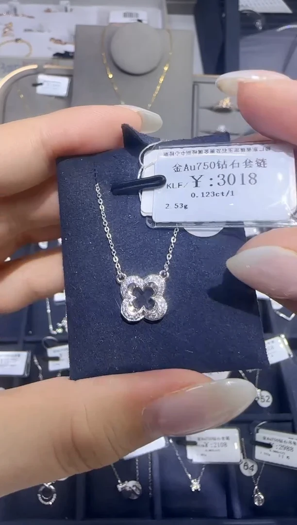 颈饰18K金镶嵌钻石2508