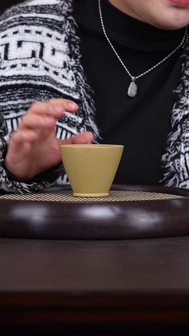 【闪购商品】紫砂茶壶十竹斋27-08 紫砂斗笠杯120c