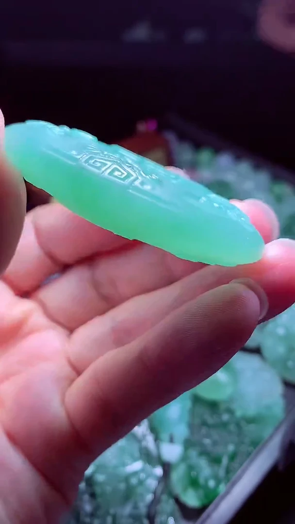 定制翡翠未镶嵌阿****#翡翠毛货定制