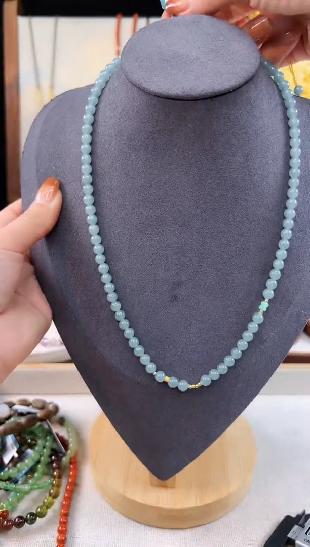 【闪购商品】翡翠项链18K金镶嵌@@E921H014481