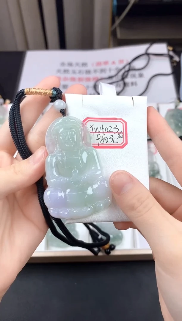 翡翠未镶嵌颈饰YW6023翡翠高冰大观音