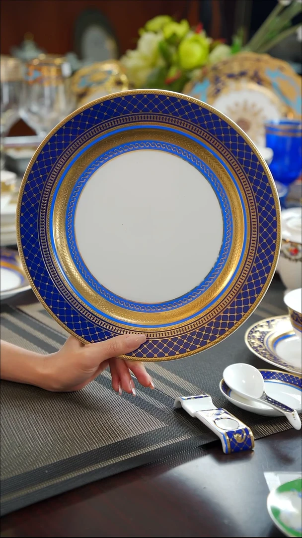 瓷片10.5英寸平盘  1个