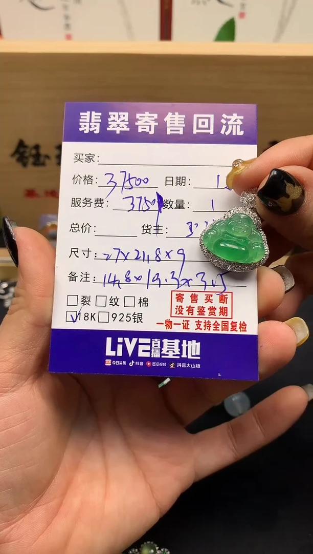 颈饰未镶嵌翡翠天然缅甸A货翡翠