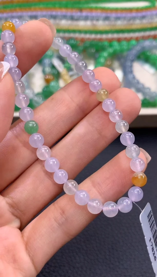 未镶嵌手串翡翠紫货有色差B16多样性发货一件