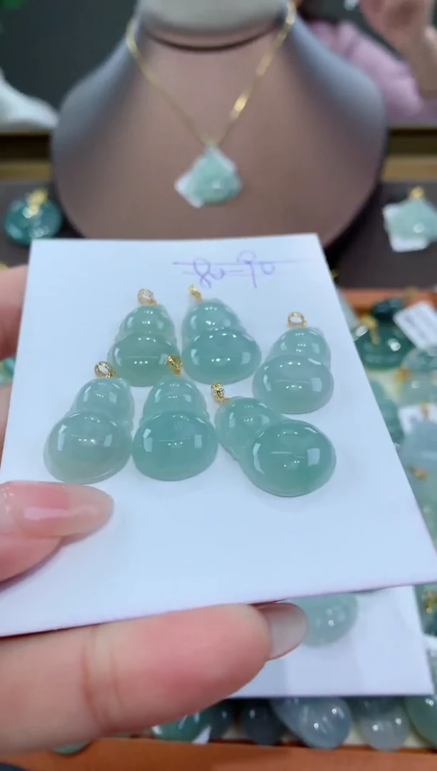 【闪购商品】翡翠颈饰18K金镶嵌多样性发其一