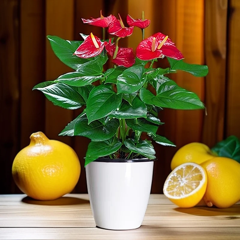 大红掌大盆盆栽带花室内绿植四季开花鸿运当头好养花卉