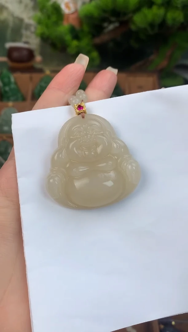 颈饰未镶嵌和田玉吊坠45mm