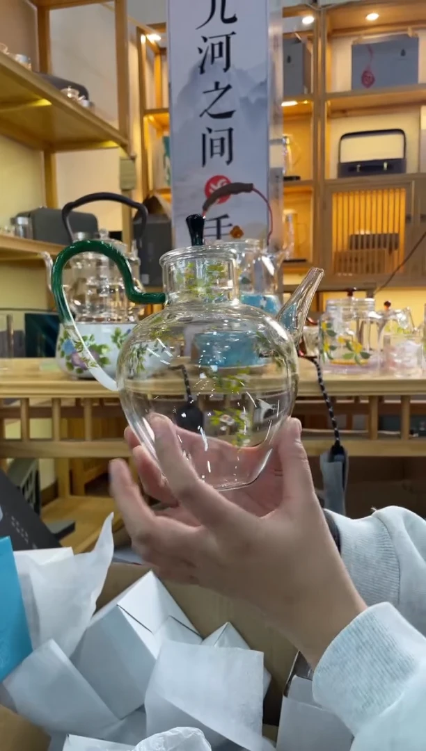 执壶梨花白燕绿把把手