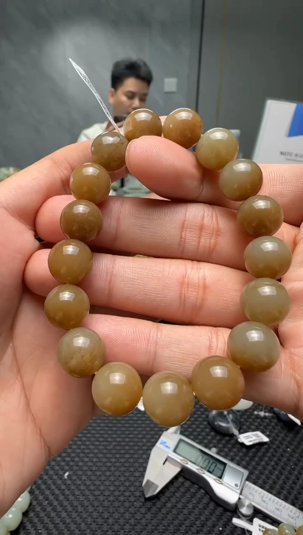 未镶嵌手串和田玉若羌糖手串卡12
