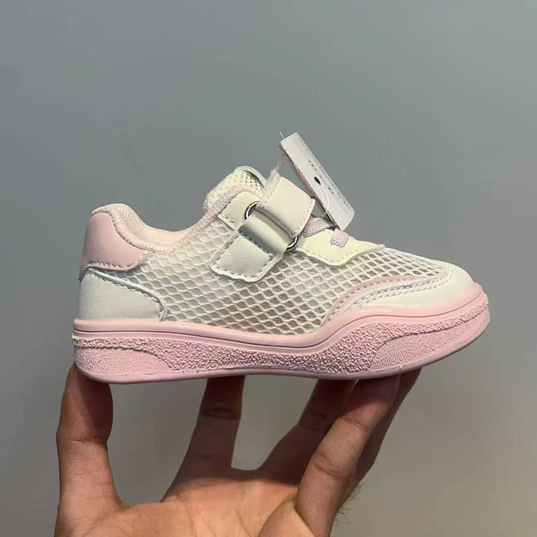 6782女童夏季单网透气德训机能运动鞋夏季魔术贴网面透气