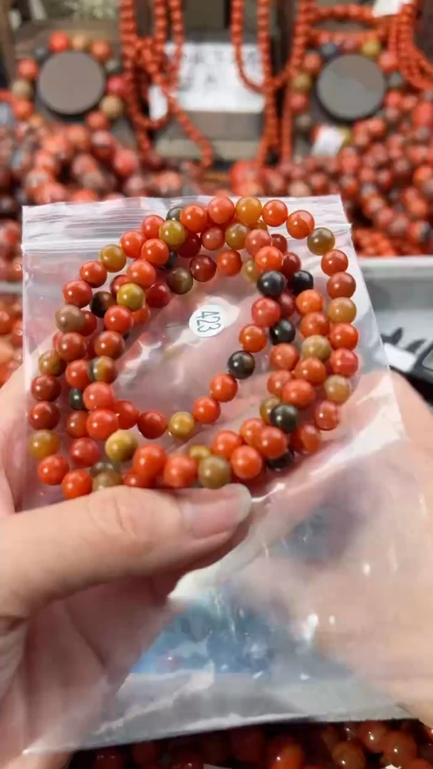 南红玛瑙未镶嵌手串7+