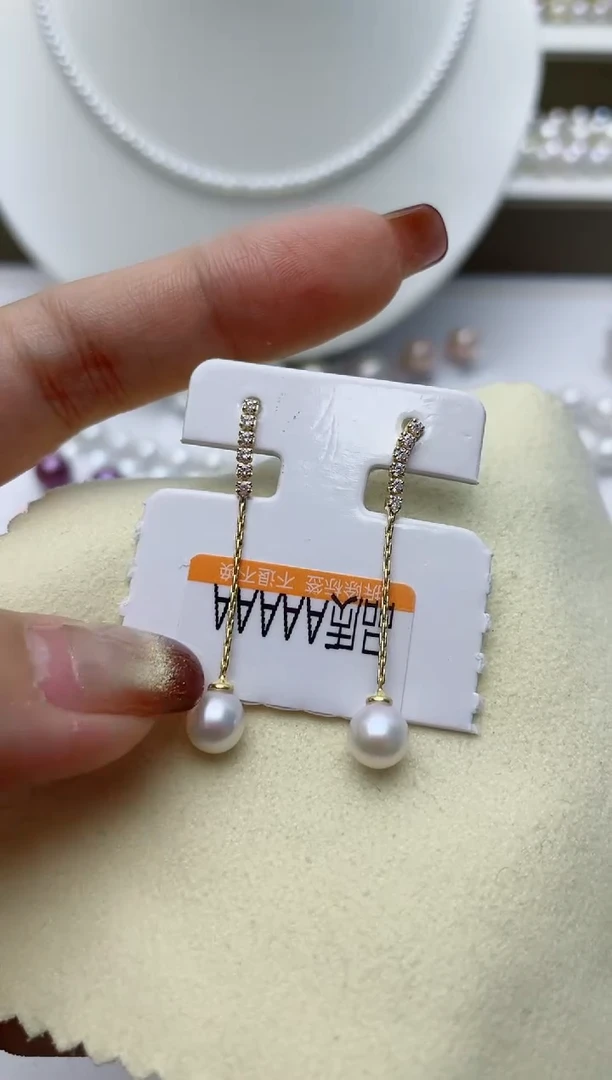 【闪购商品】海水珍珠耳饰银S925镶嵌W73