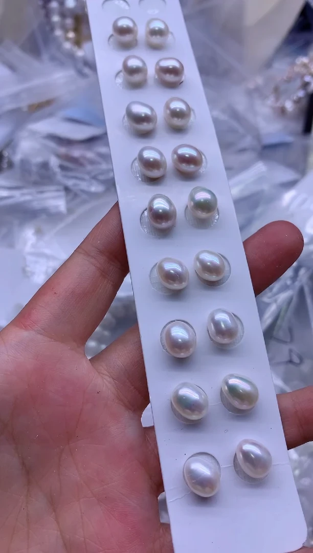 【闪购商品】淡水珍珠耳饰银S925镶嵌多发其一