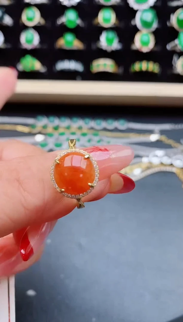 【闪购商品】翡翠戒指银S925镶嵌321321