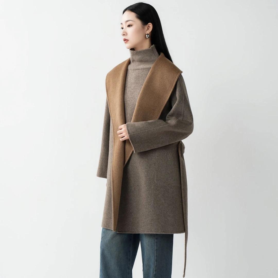 VORASPIRE/CX-2511-YAK耗牛绒外套中款骆驼绒量100%