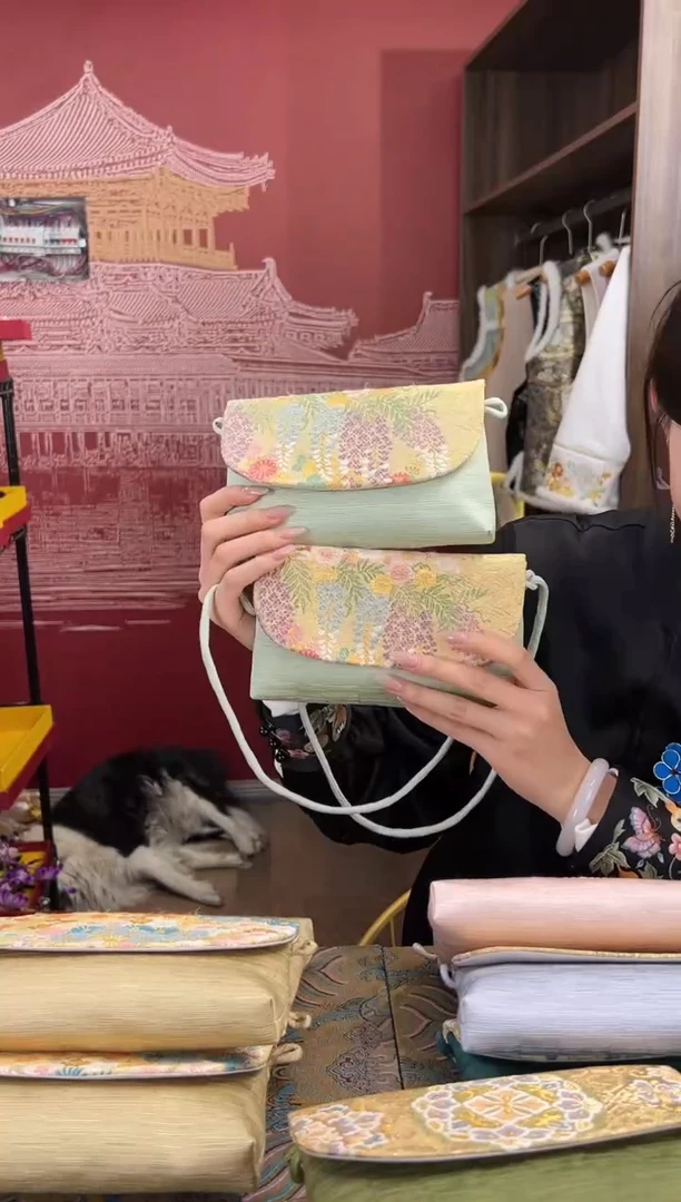 【闪购商品】刺绣非遗  手工西阵织包包