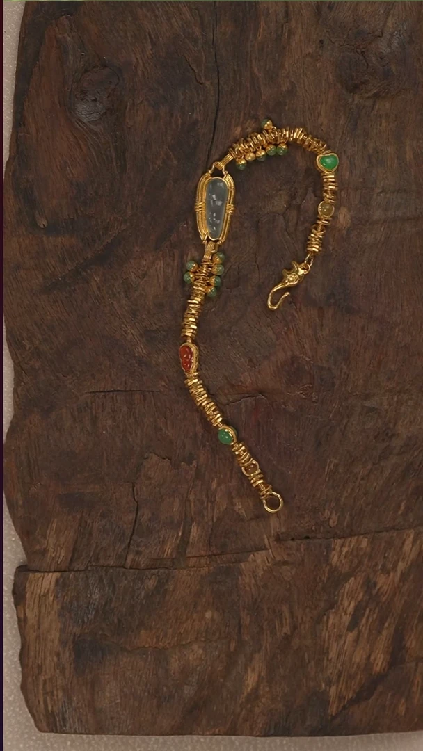 足金镶嵌手链翡翠S3452-定制-16手围