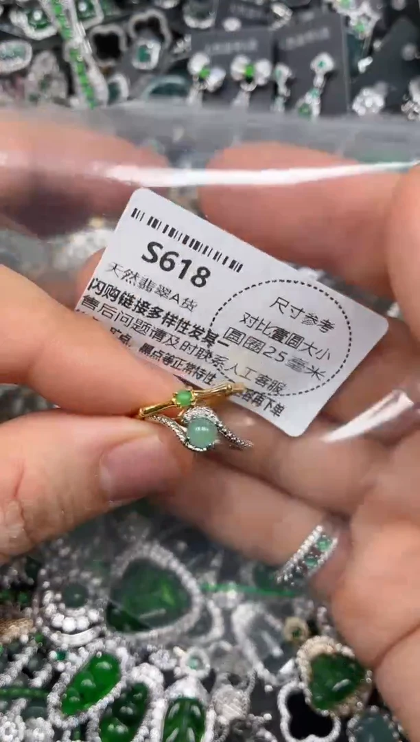 颈饰未镶嵌翡翠S618戒指