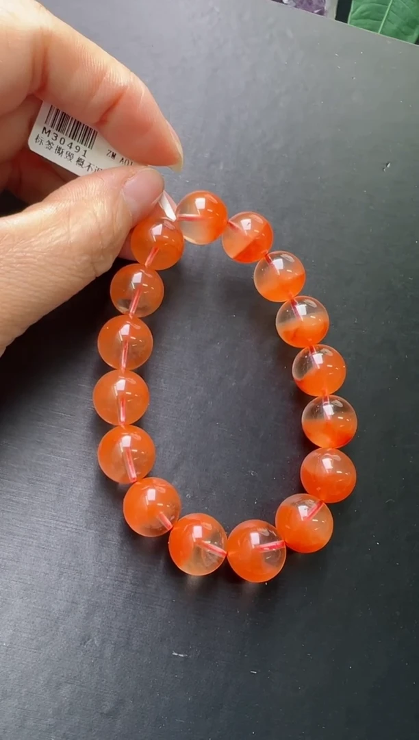 【闪购商品】水晶手串未镶嵌红兔毛手串13m+ M30491