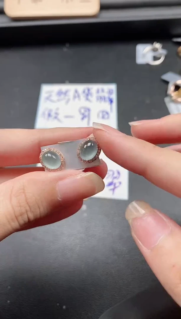 翡翠戒指银S925镶嵌51511