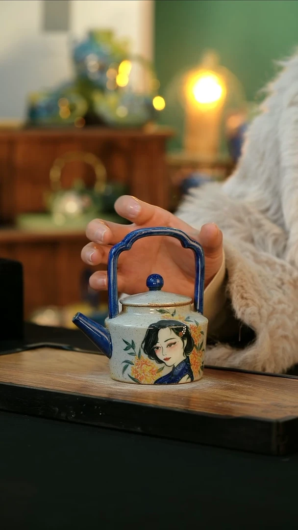 【闪购商品】杯手绘心瓷陶瓷浮力