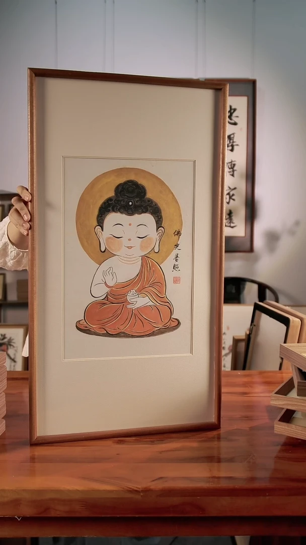 国画92*56CM手绘国画装饰画客厅餐厅挂画