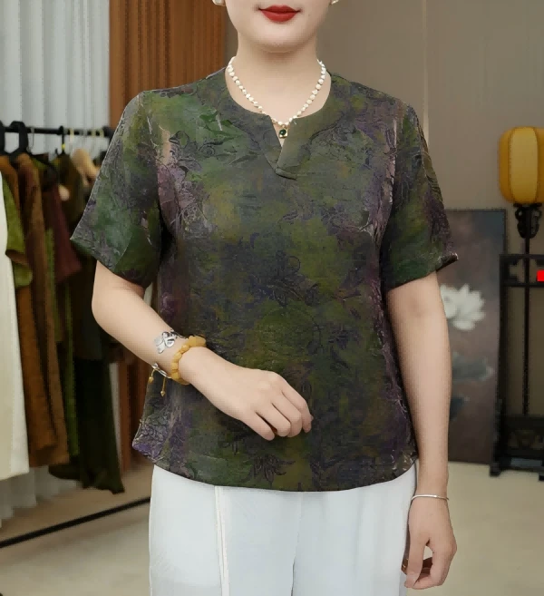 【冰霜蓝鸢-高定小衫】新款国风双面穿小衫GT5378Q