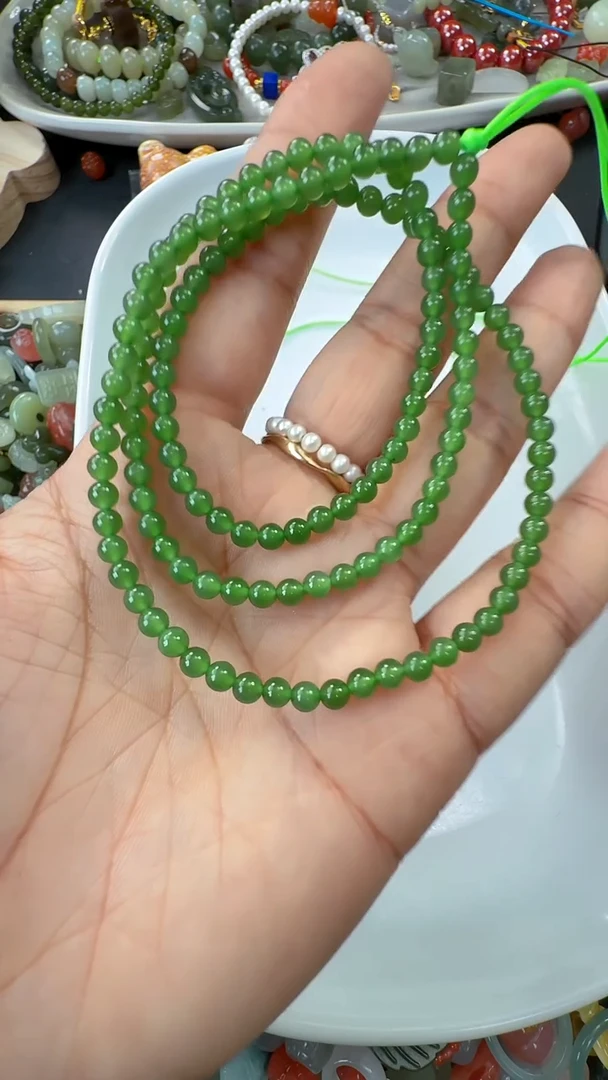 颈饰未镶嵌和田玉（碧玉）悦*198一个