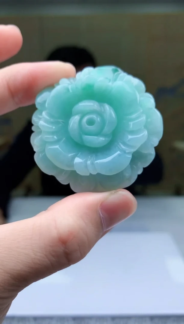 【闪购商品】定制翡翠未镶嵌5152bb-毛货挂件30