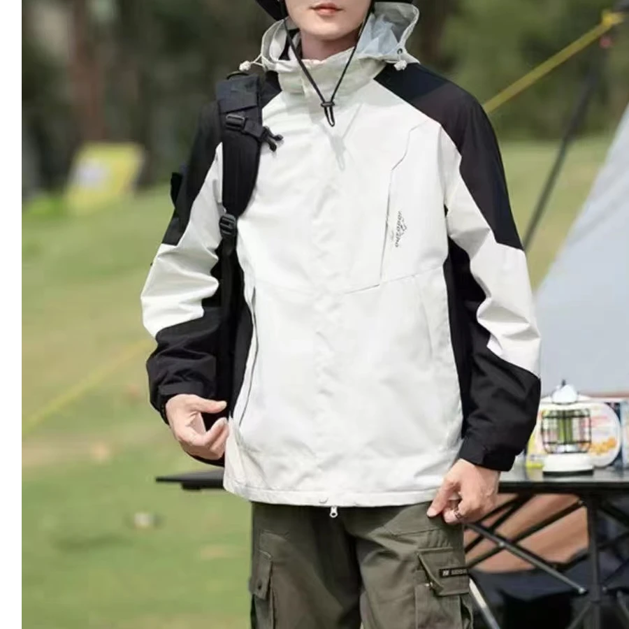 男款秋冬季户外运动休闲可拆卸三合一冲锋衣外套H9410