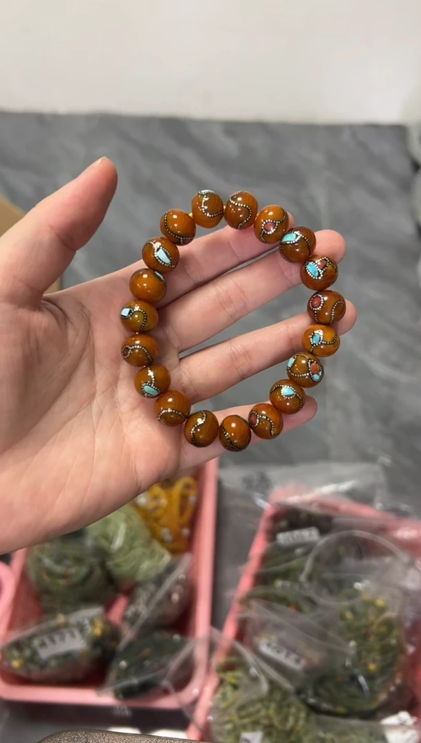 手链蜜蜡未镶嵌蜜蜡手串[多样发其一]