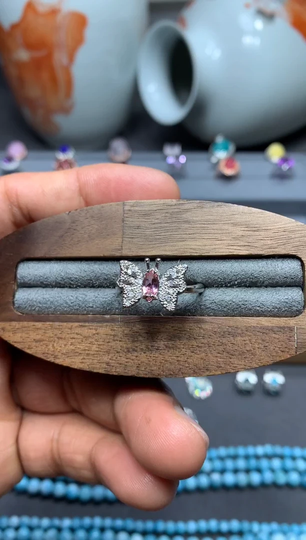 【闪购商品】碧玺戒指未镶嵌W14（随机性发货只发一单）