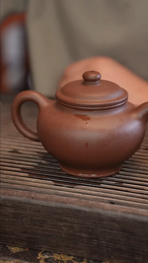 茶壶紫砂掇只 变色龙 半手工 350cc