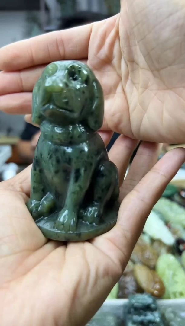 和田玉未镶嵌把件257